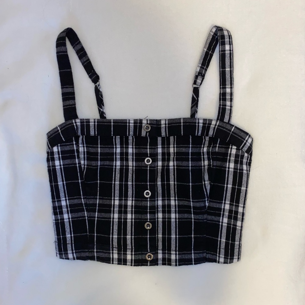 Hollister Plaid Crop Top
